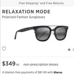 Maui Jim Grey relaxation mode in grey tortoise - brand new- never opened